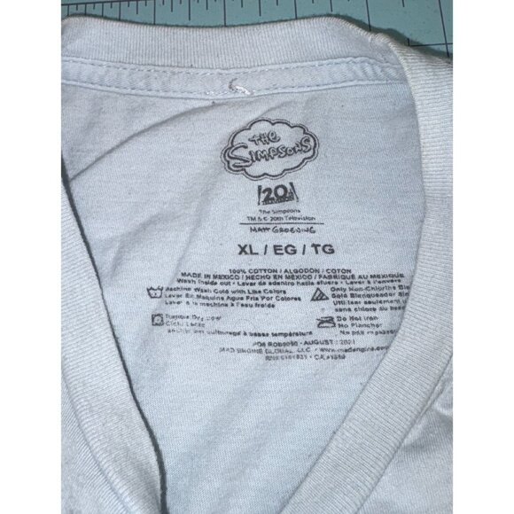 The Simpsons Bart “Level Up” T-Shirt XL 2011 Graphic Tee Gamer Style - Picture 3 of 7